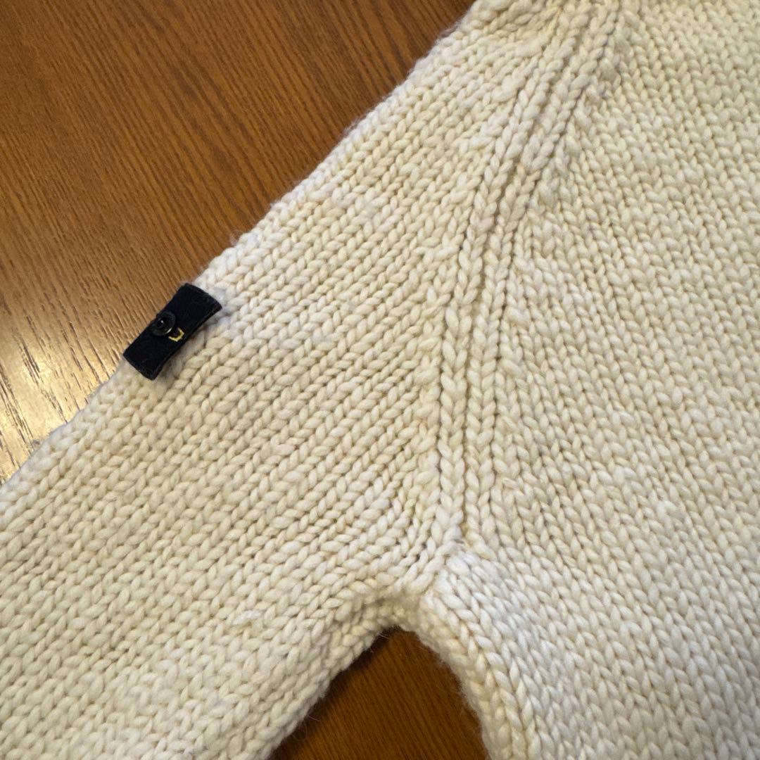 ストーンアイランド フード付きチャンキーニットカーディガン　ホワイト L