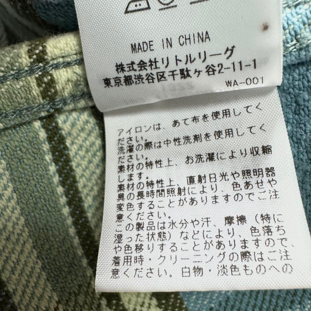 RHC ロンハーマン 25SS フランネル チェックシャツ M リトルリーグ