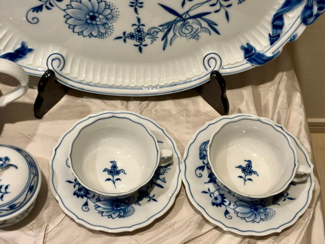 マイセン ブルーオニオン ティーセット