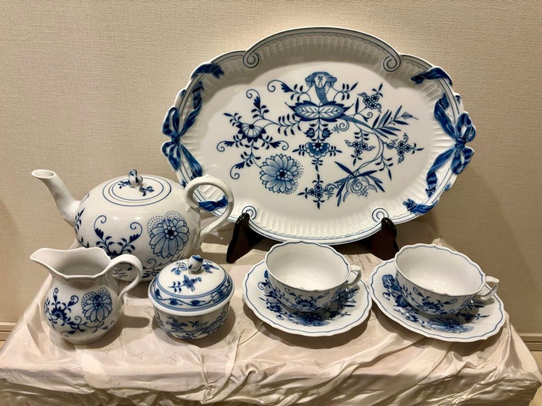 マイセン ブルーオニオン ティーセット