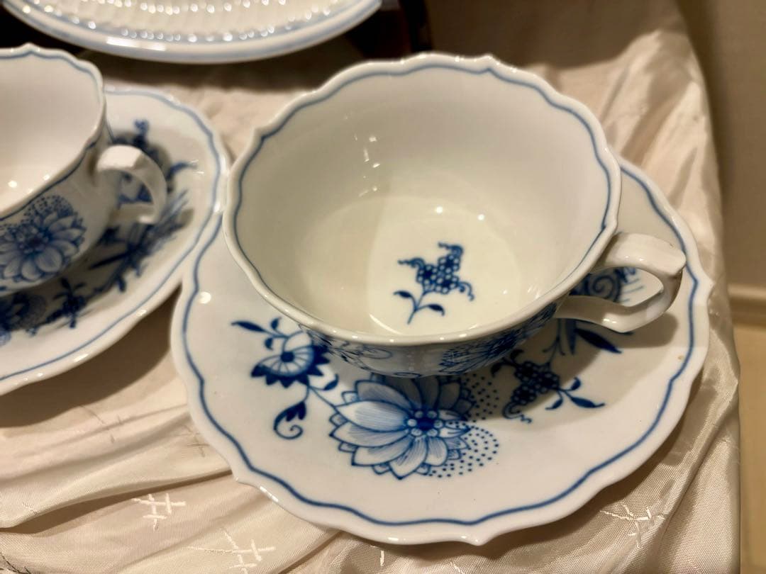 マイセン ブルーオニオン ティーセット