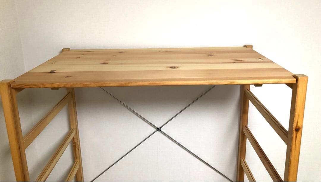 【無印良品】パイン材ユニットシェルフ・ワードローブ(木製バー)