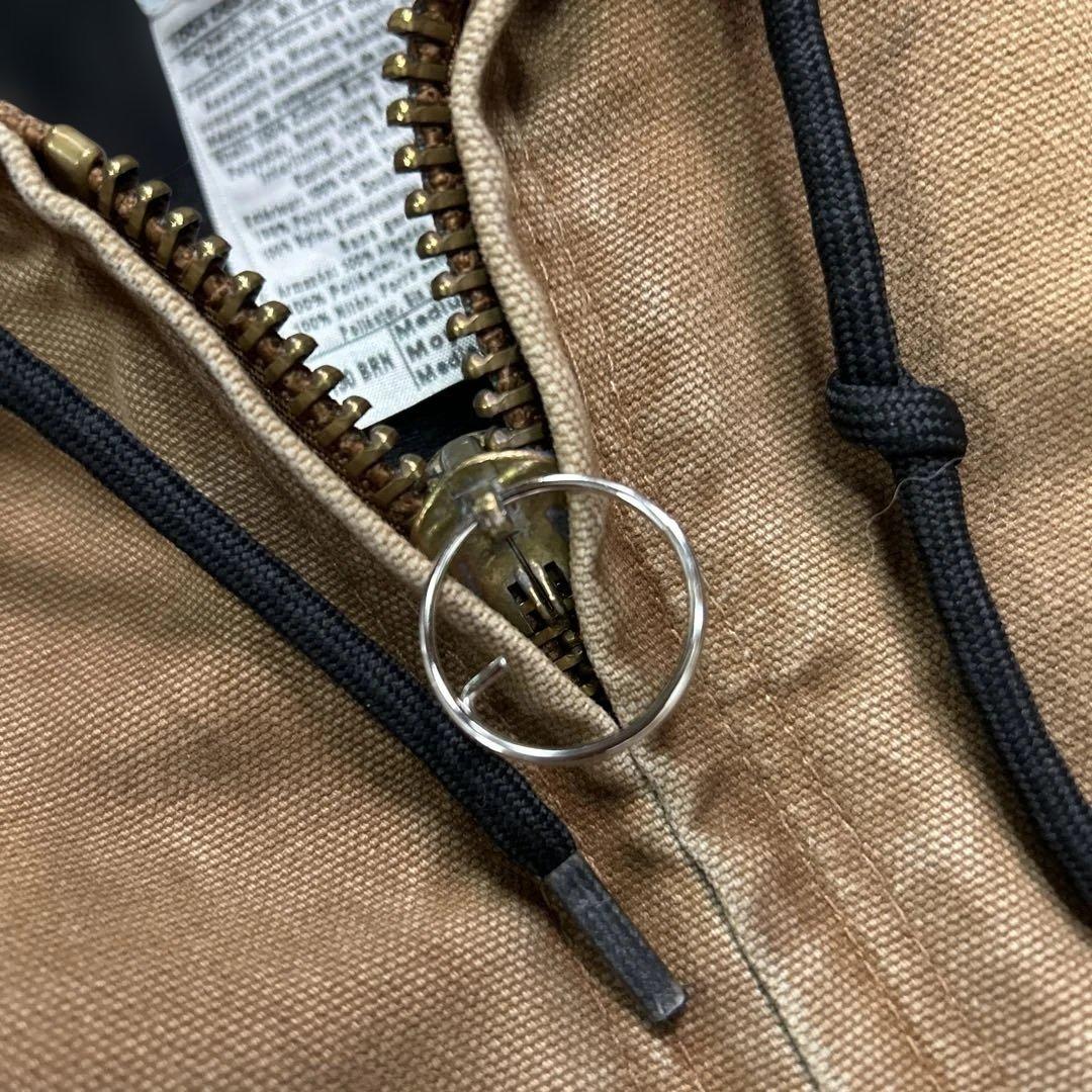 Carhartt アクティブジャケット ブラウン フェード ボロ 雰囲気