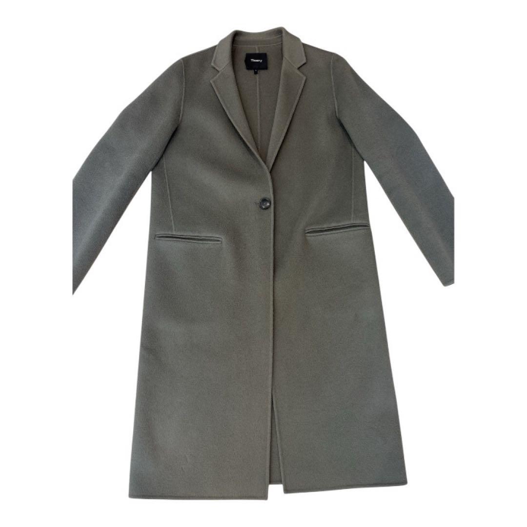 theory セオリー　エッセンシャルリバーコート　カシミヤ混　チェスターコート