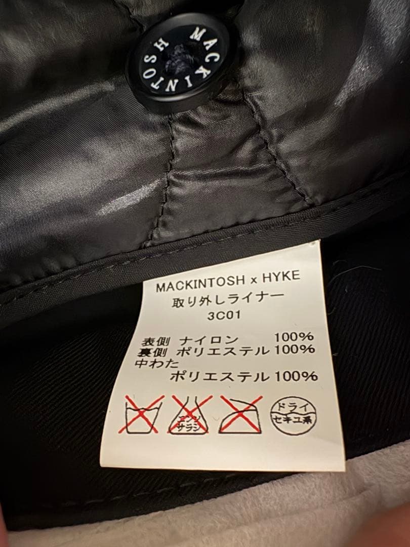 極美品 Mackintosh HYKE ゴム引きトレンチコート サイズ2