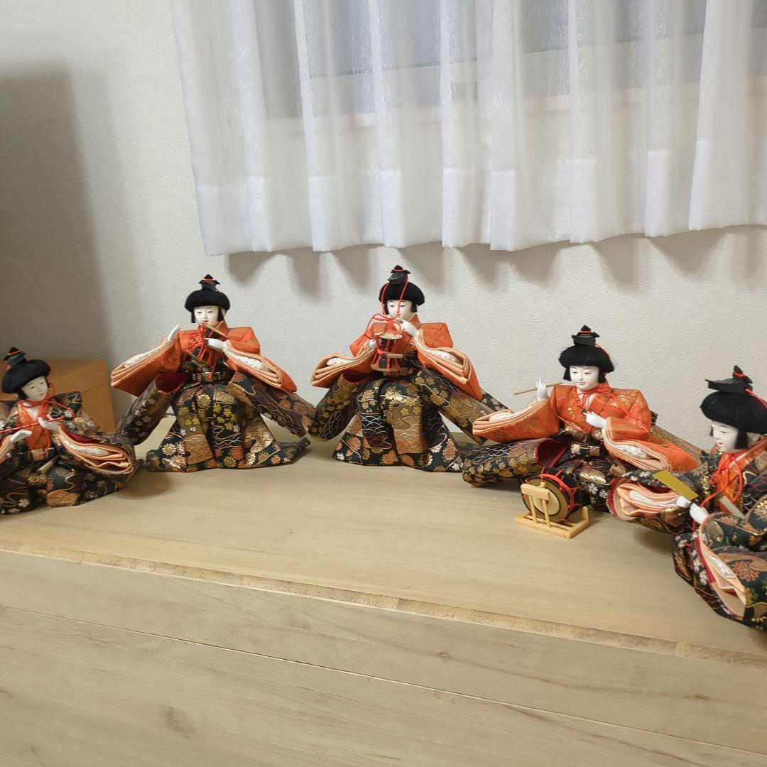 【更にお値下げ❗️】お雛様七段飾り　人形15体　桐箱入り　ビンテージ