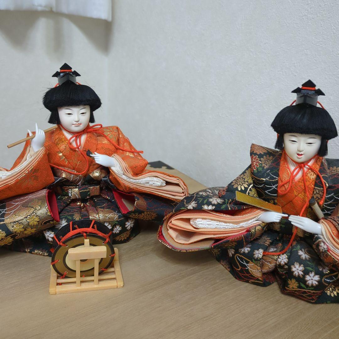 【更にお値下げ❗️】お雛様七段飾り　人形15体　桐箱入り　ビンテージ