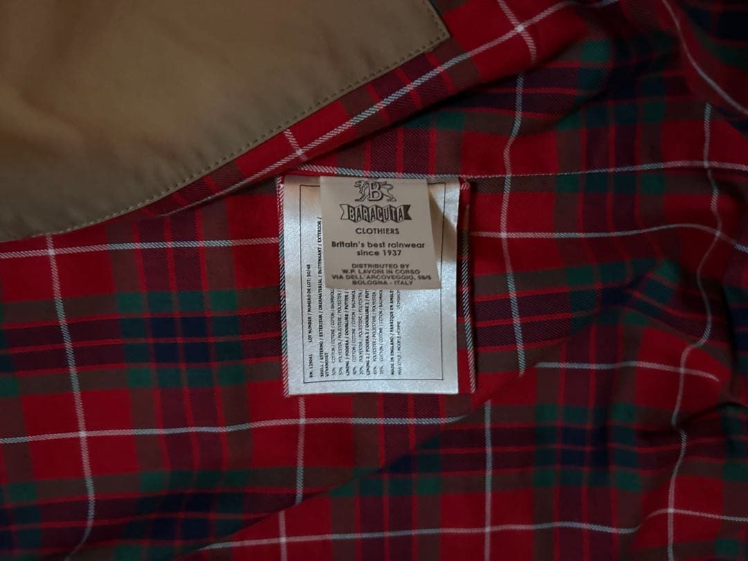 【未使用級】BARACUTA バラクータ G9 タン 36 現行モデル