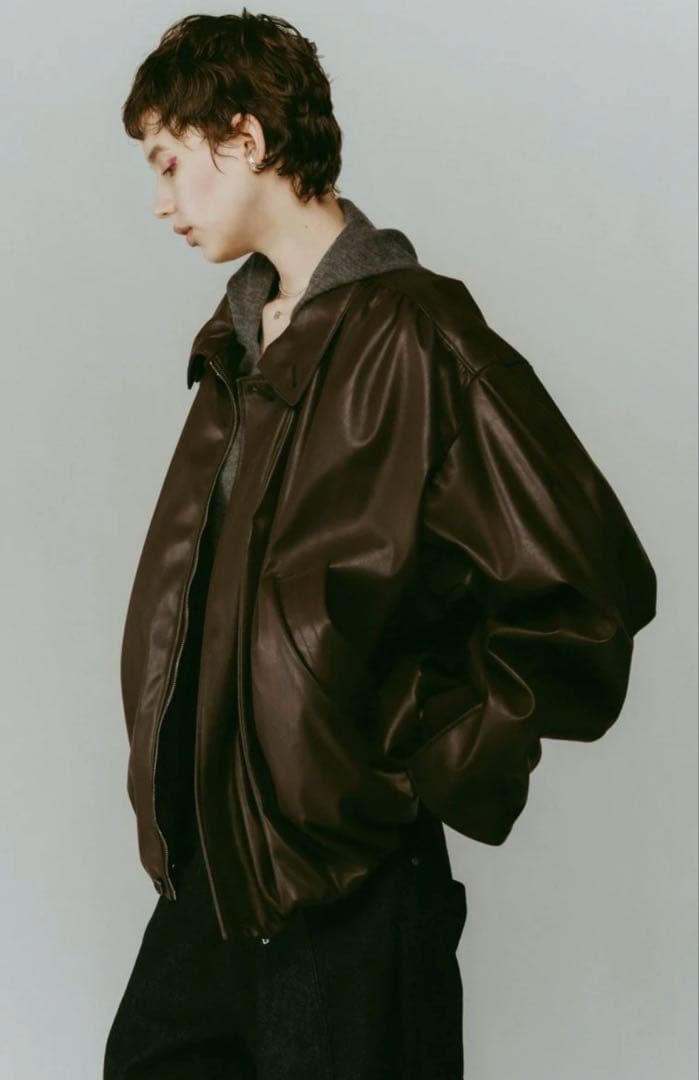 【美品】Knuth Marf voluminous leather jacket