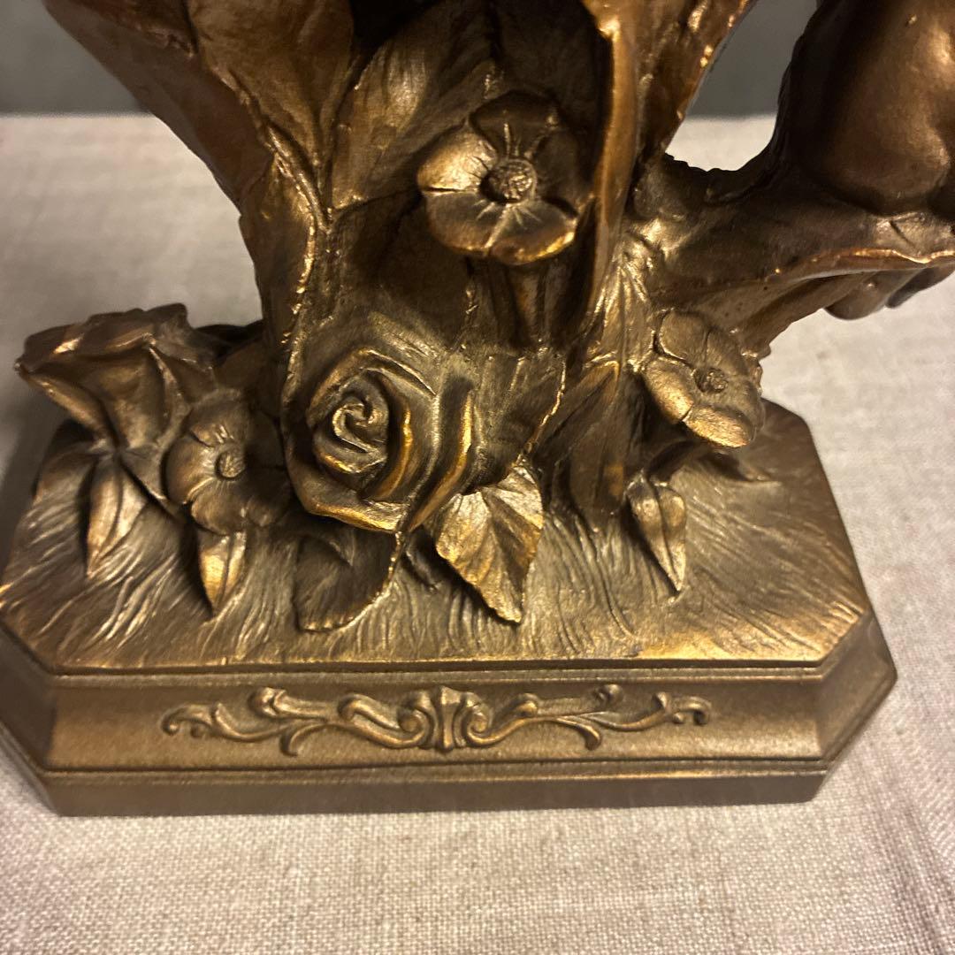 可動品 CITIZEN 天使 置時計 4RGクォーツ 置き時計 欠有