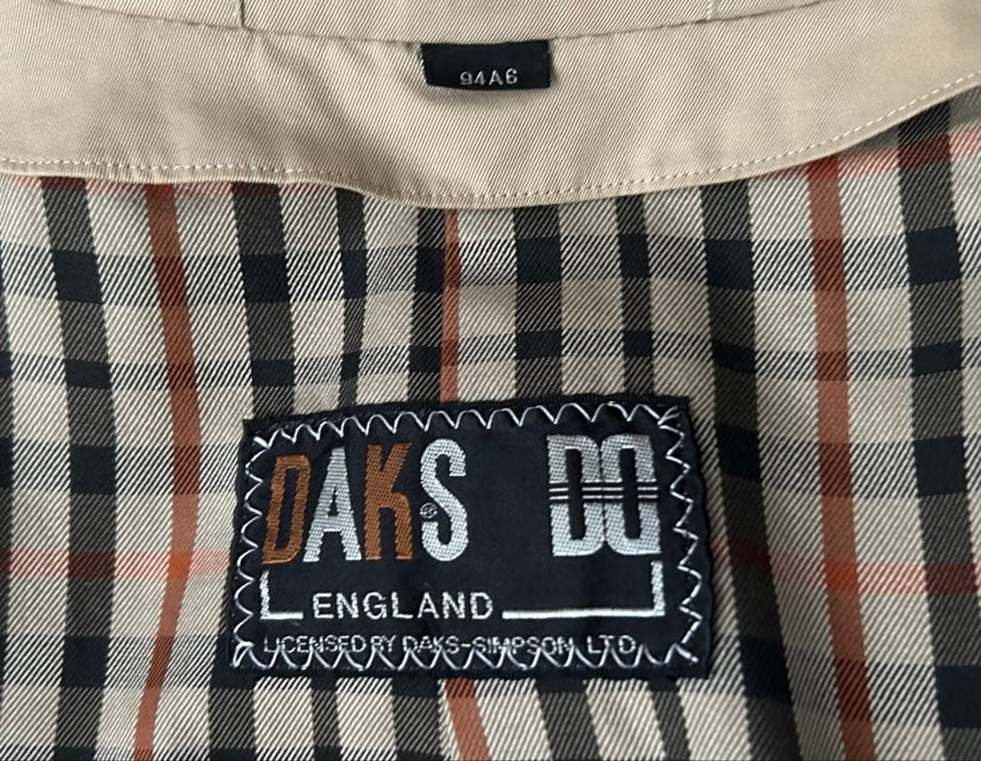 DAKS 90s 本格トレンチコート　チンストラップ　A6