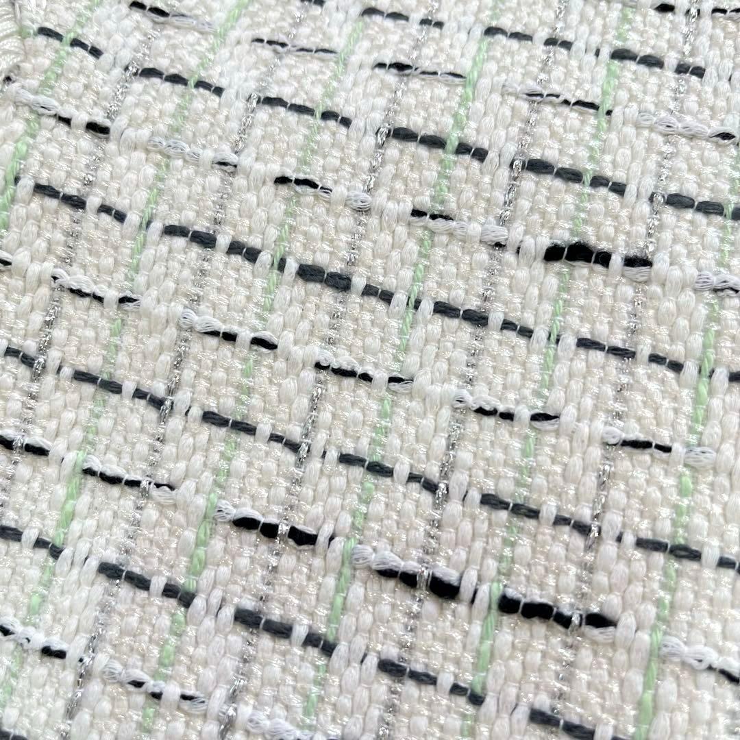 極美品☆Drawer ドゥロワー　ツイードフリンジブラウス　38