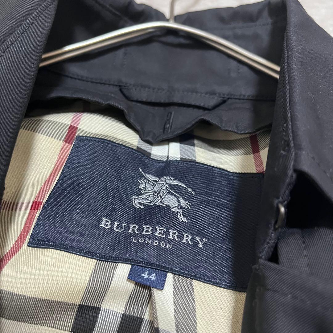美品　バーバリーロンドン　コットン　ノバチェック　ショート　トレンチコート　44