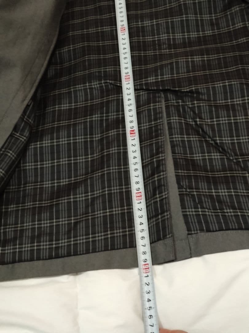 バーバリー　グレー トレンチコート 袖口バックル付き