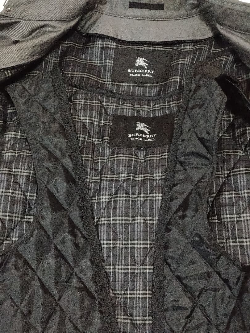 バーバリー　グレー トレンチコート 袖口バックル付き