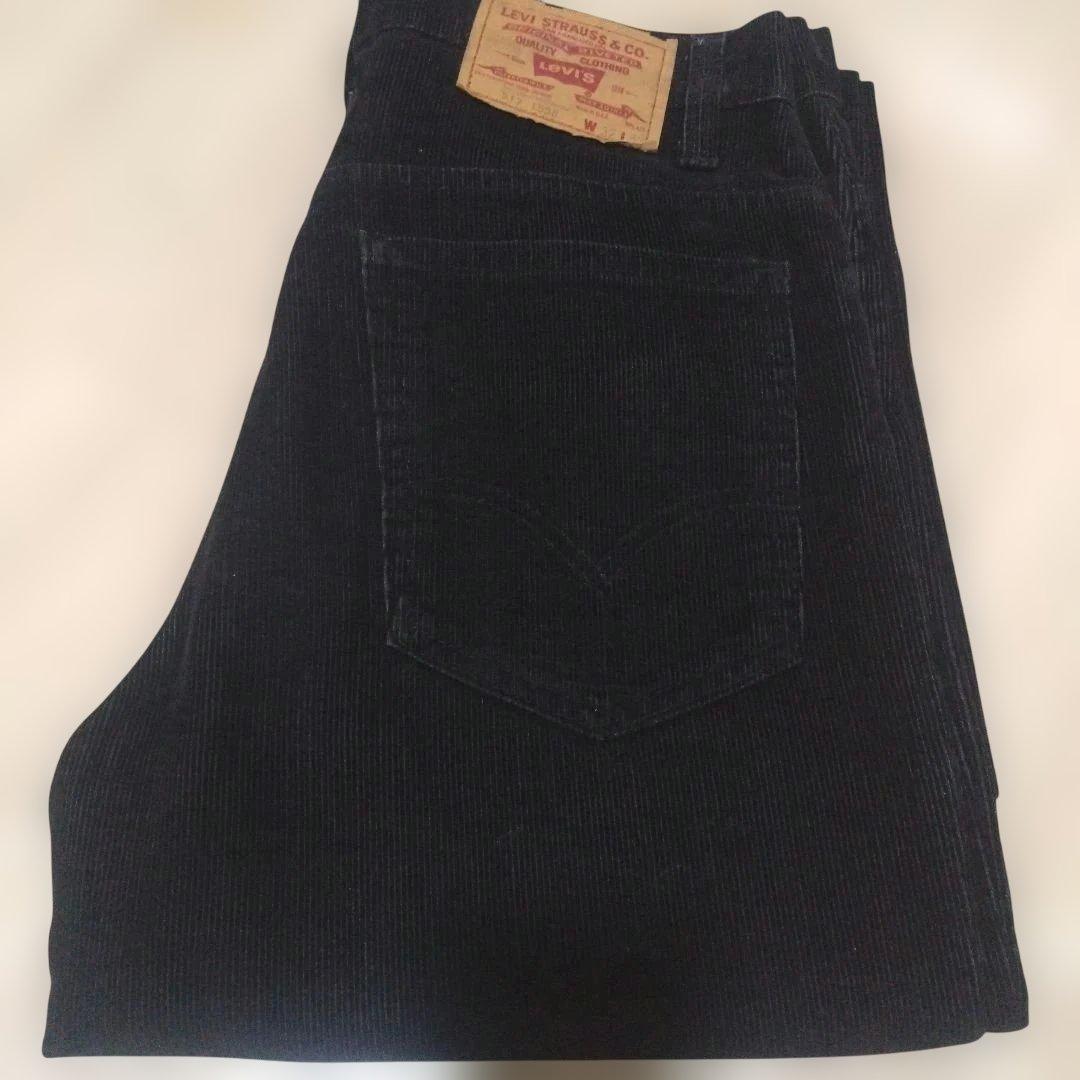 Levi's 517 コーデュロイ Black 80s USA製 W32L34
