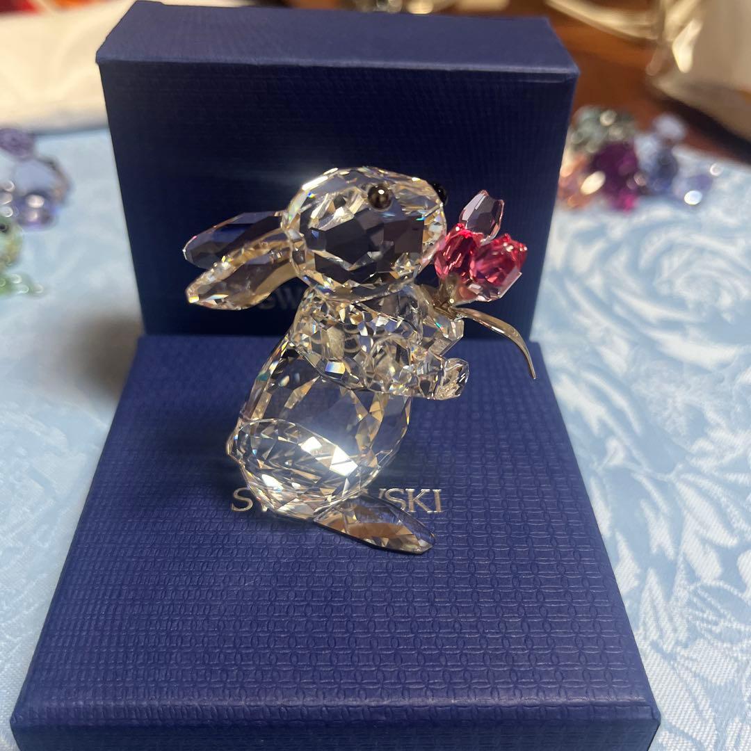 Swarovski クリスタルうさぎ 置物