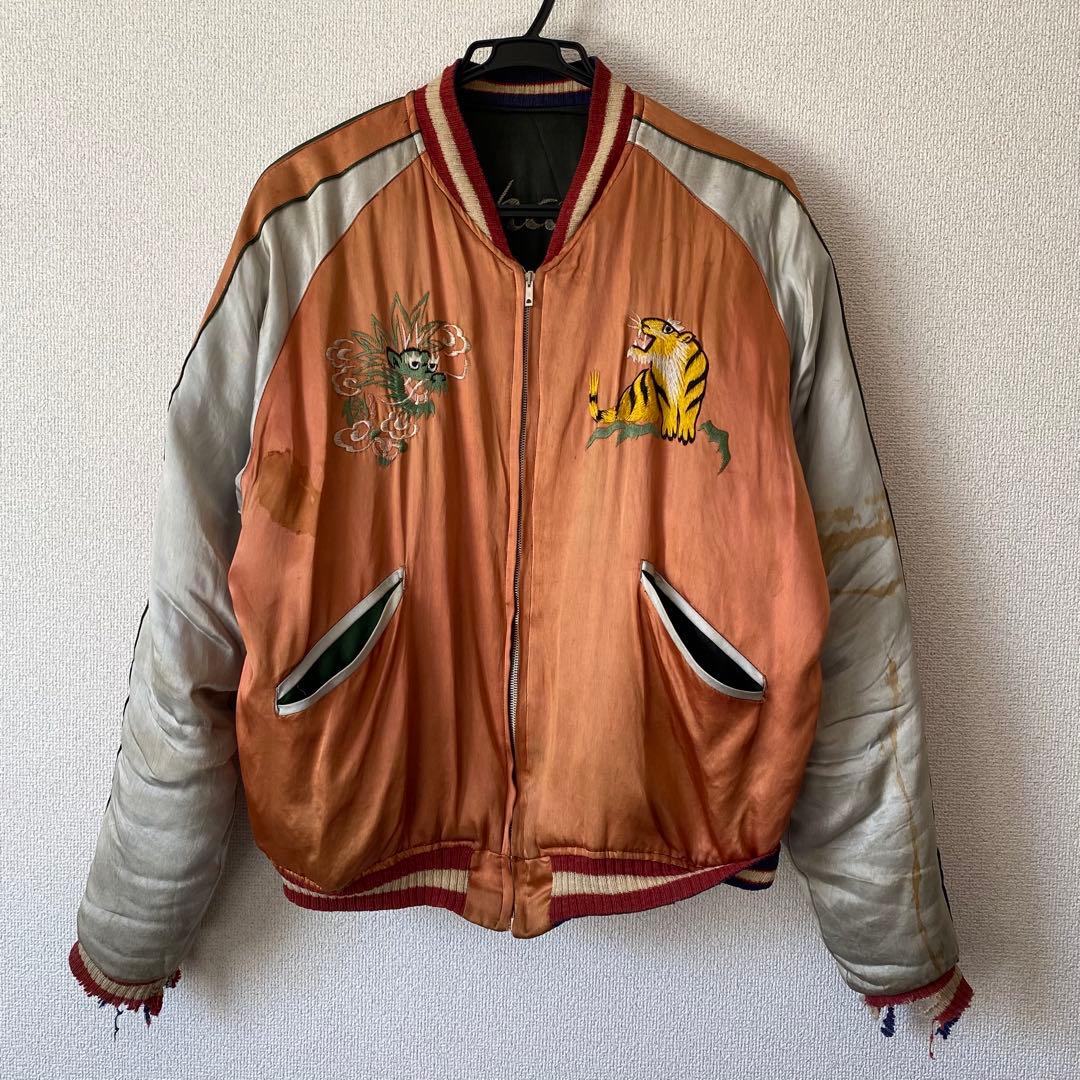ビッグサイズ 50’s Souvenir Jacket 日本地図 鷹