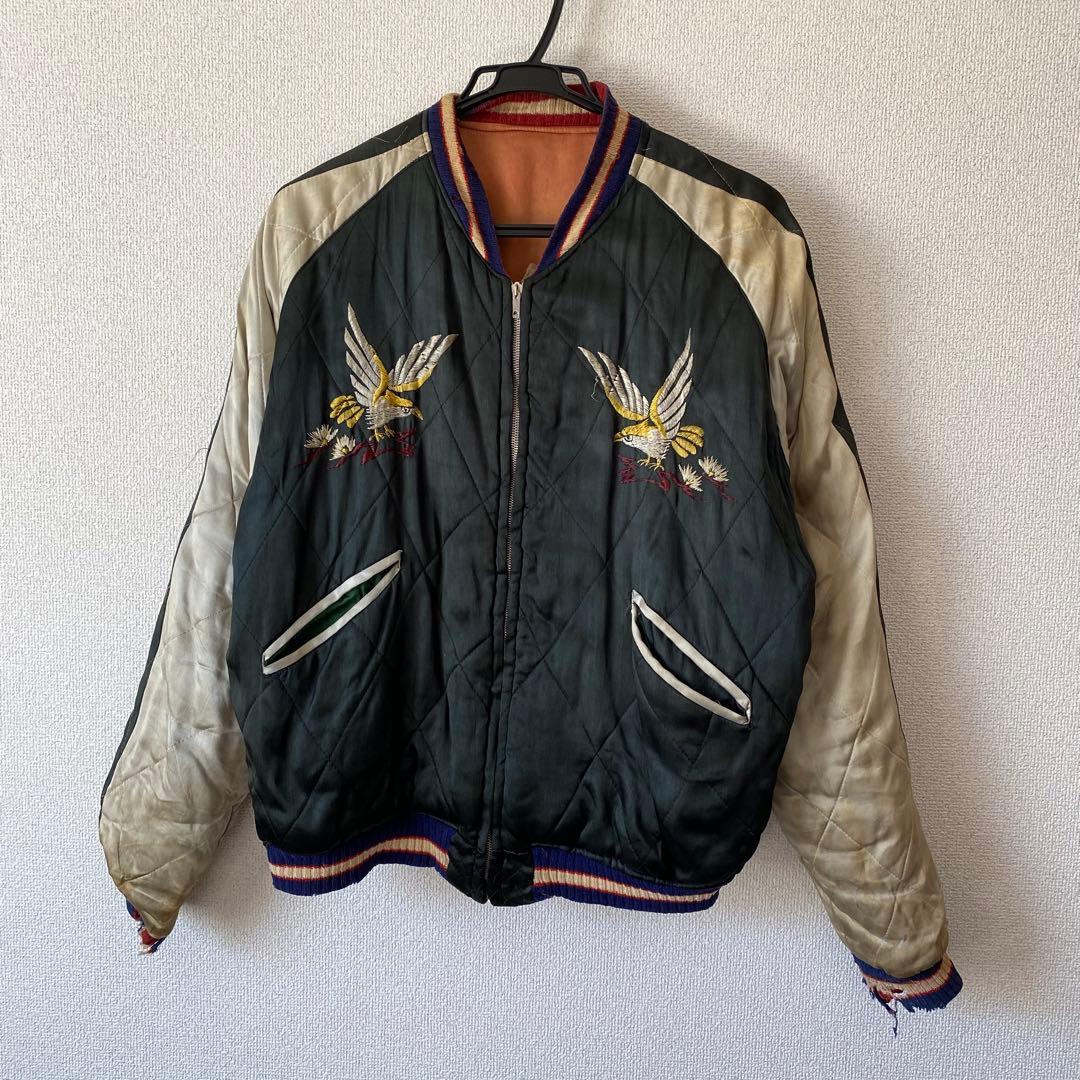 ビッグサイズ 50’s Souvenir Jacket 日本地図 鷹
