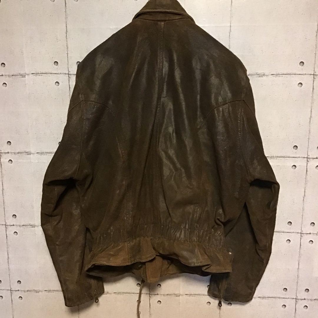 ユーロ　ビンテージ　ダブルライダース　レザー　ステンシル　ペイント　カスタム