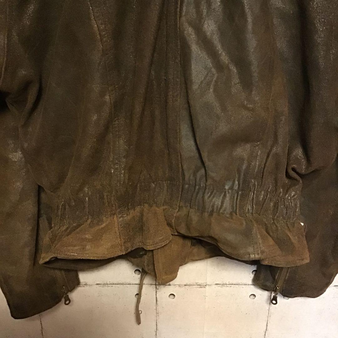 ユーロ　ビンテージ　ダブルライダース　レザー　ステンシル　ペイント　カスタム