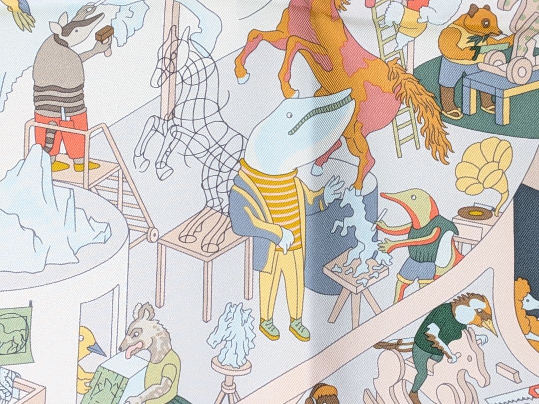 M374 HERMES　カレ90 アカデミア・イピカ　未使用品　正規品　箱あり