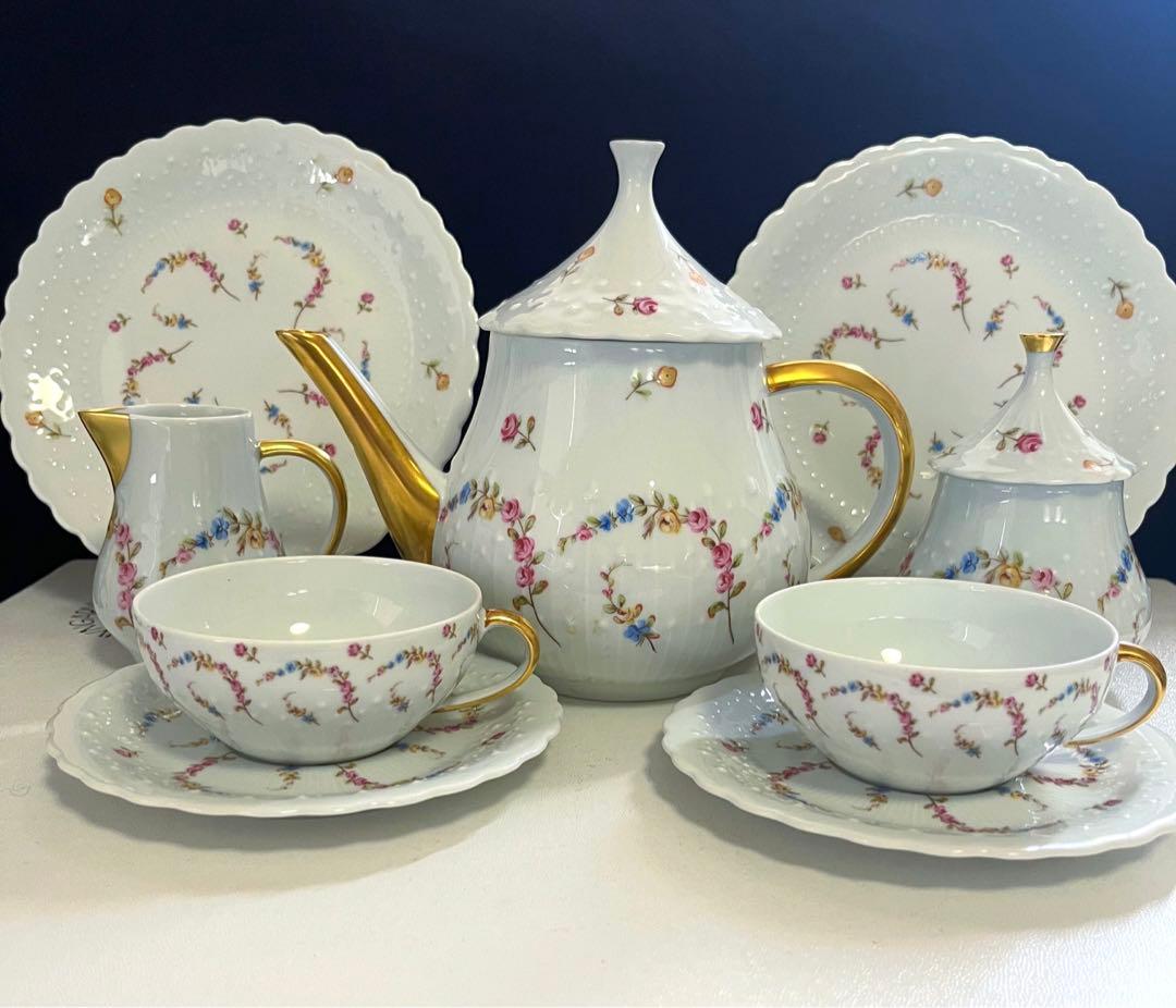 ジョルジュボワイエ　リモージュ  バルカローレ　ティーポット　２人用セット