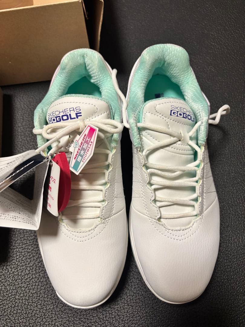 SKECHERS GO GOLF ゴルフシューズ ホワイト/ミント