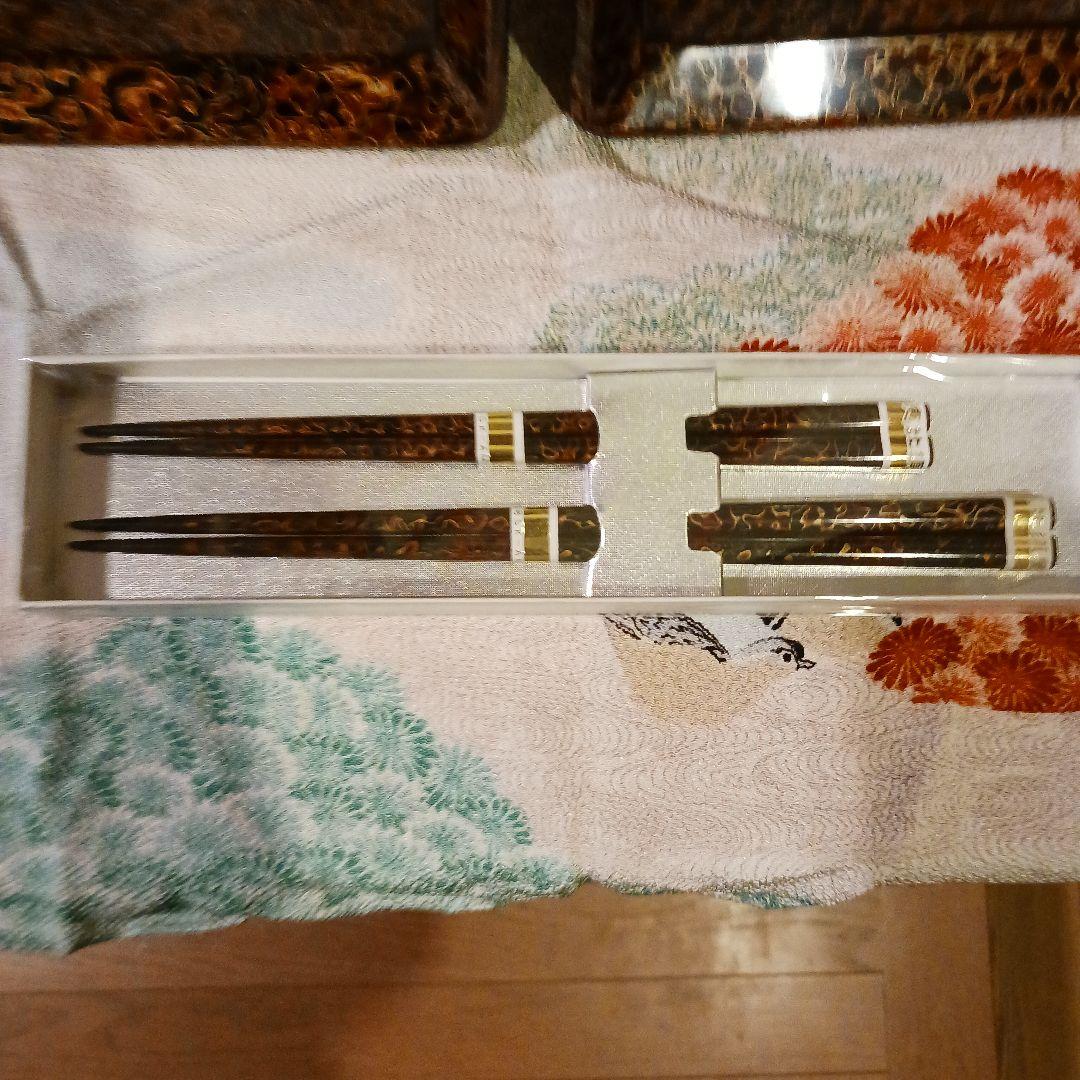 津軽塗重箱 お盆トレイ 夫婦箸 他