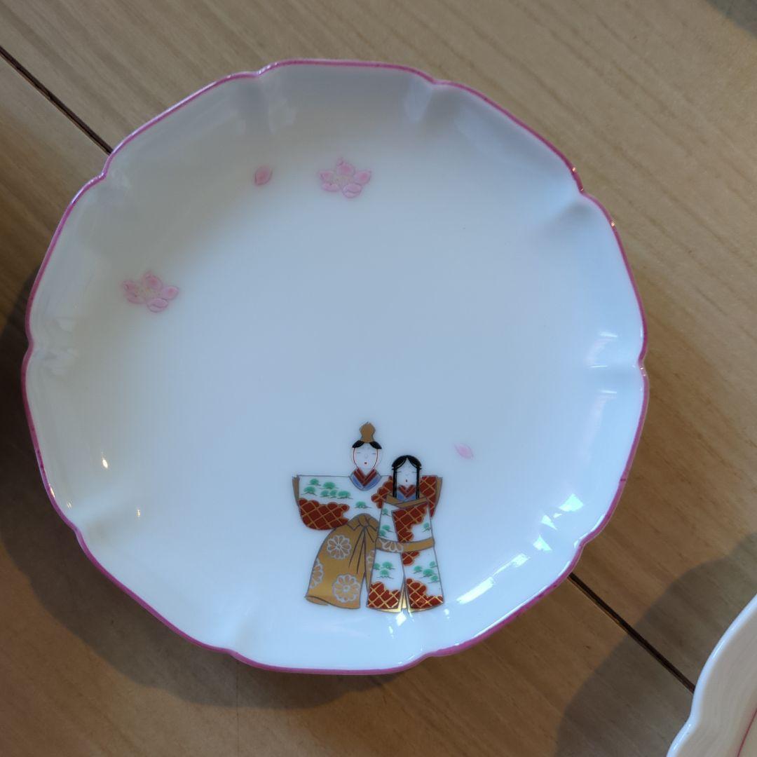 深川製磁　雛人形柄お皿