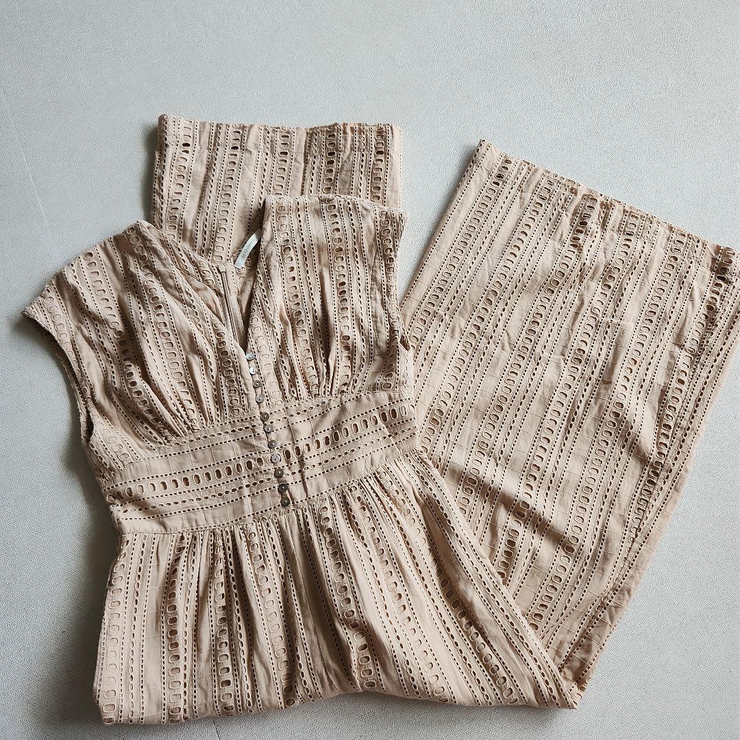 新品未使用　ne Quittez オールインワン　ベージュ　Sサイズ