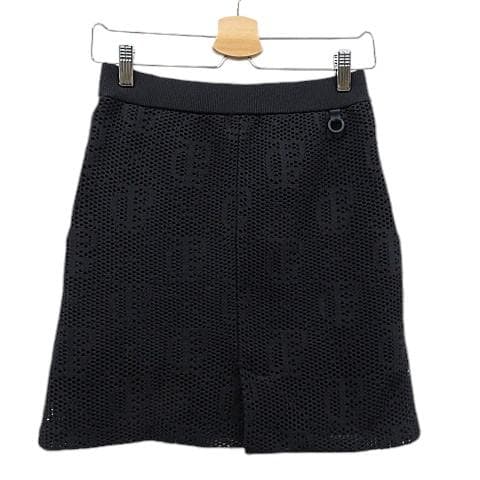 【美品】パーリーゲイツ ニット メッシュスカート サイズ1 [M5874]