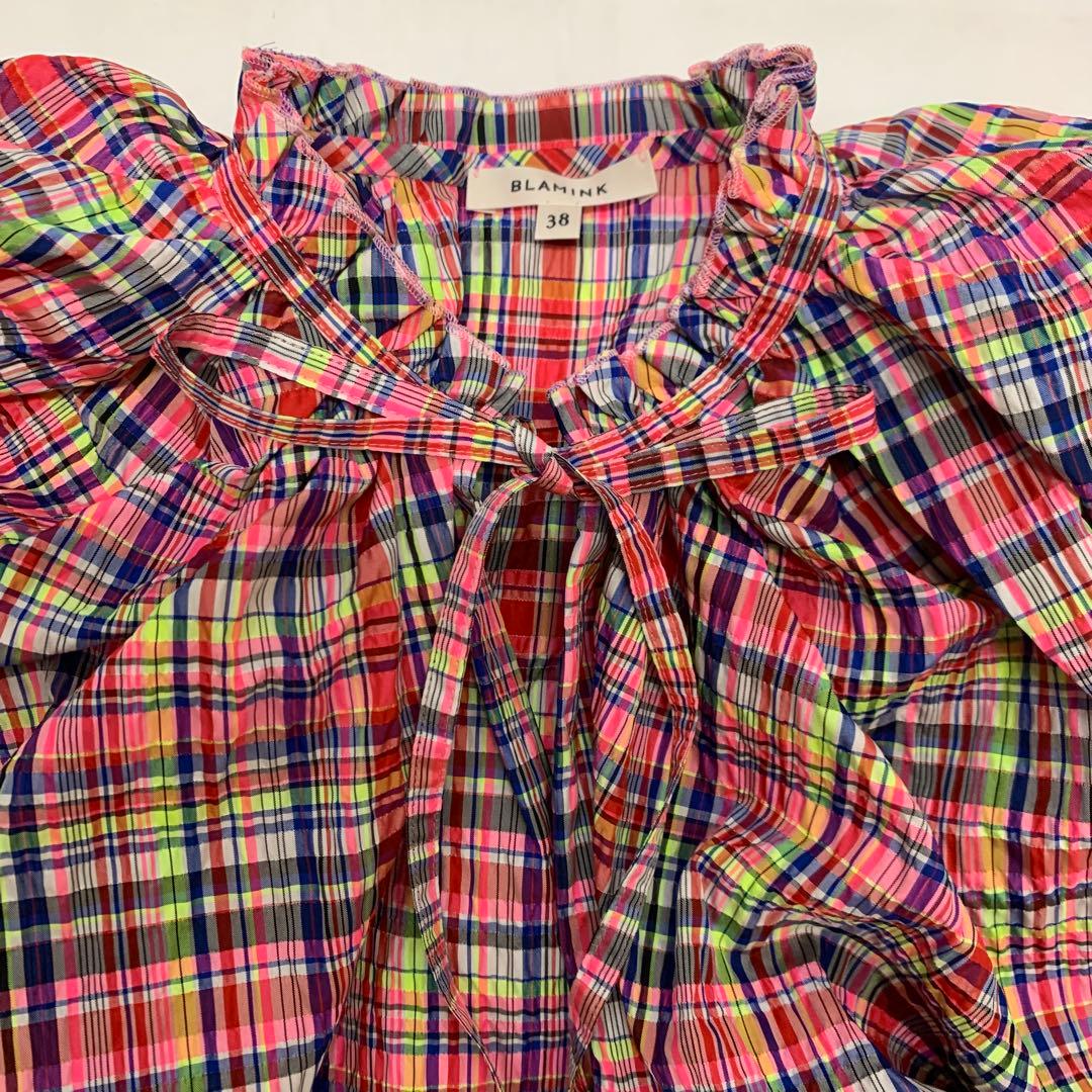 yaya さま専用　 BLAH BLAH チェック柄ブラウス 38