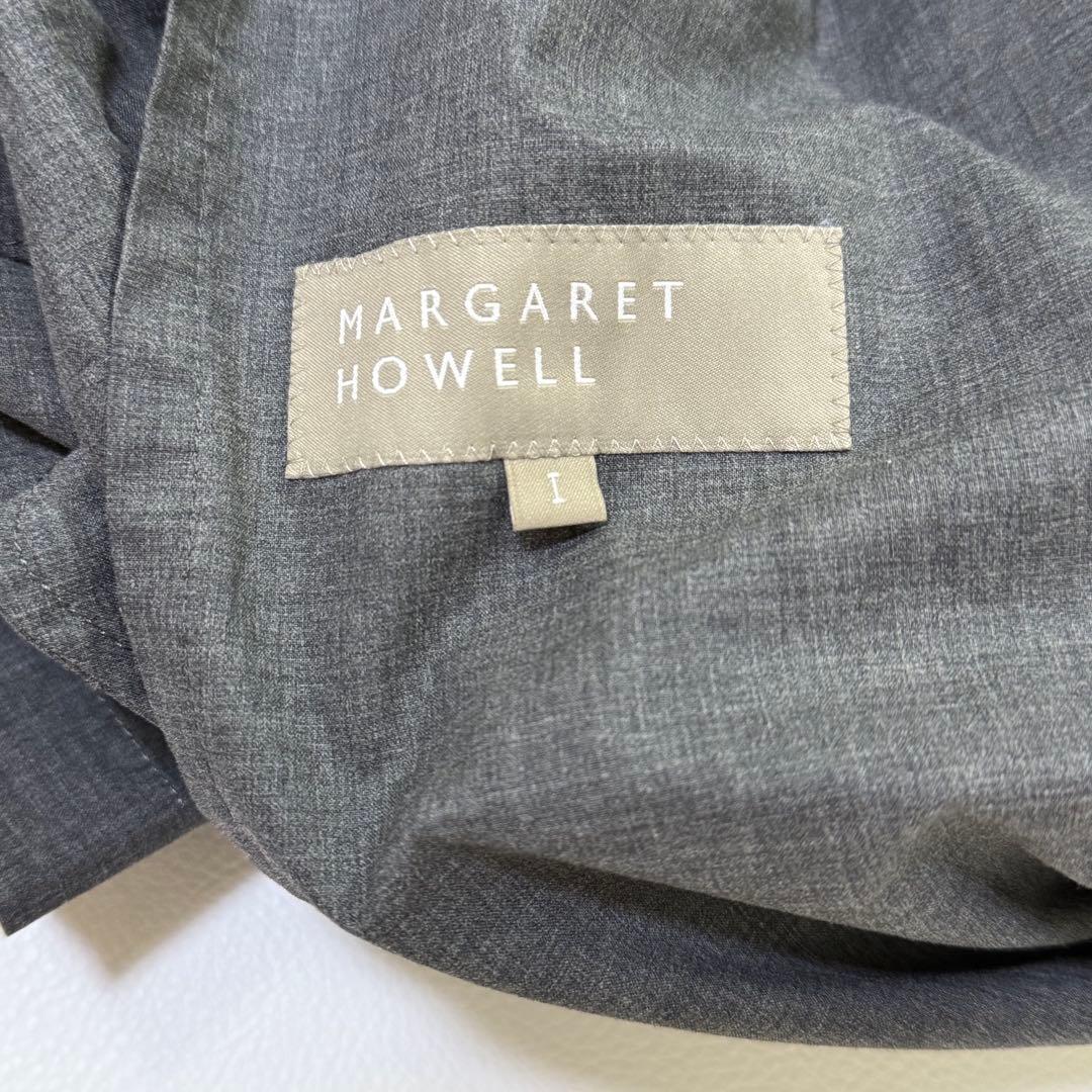 マーガレットハウエル　ロングコート ステンカラー Aライン 日本製　春秋