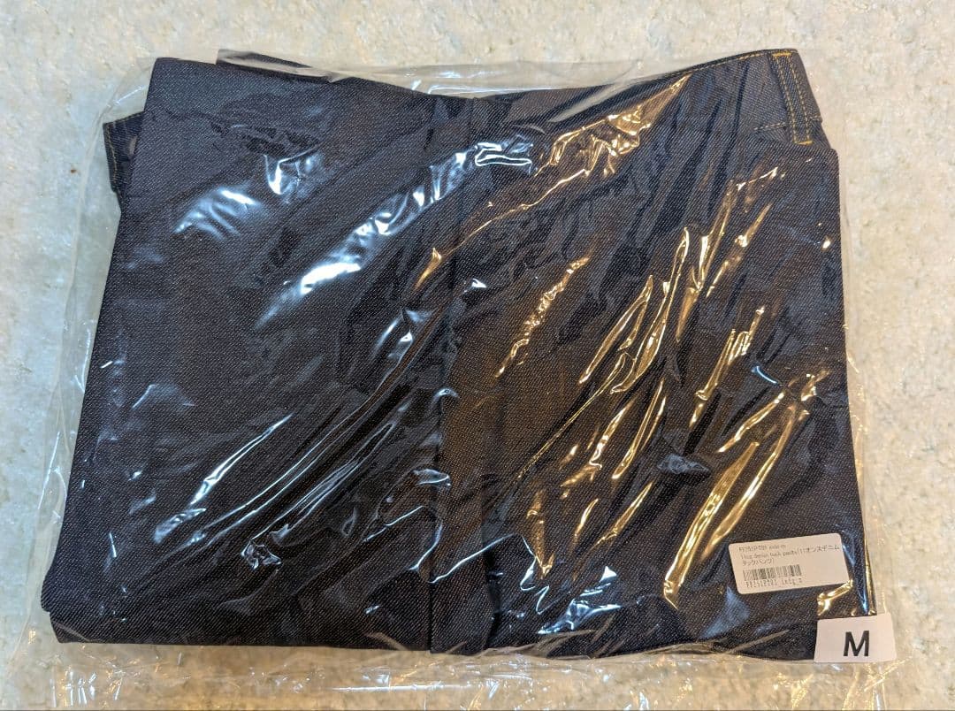 新品／タグ付│foufou 11oz denim tuck pants Mサイズ