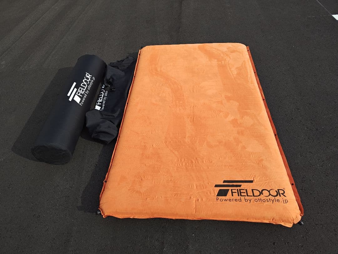 値下げ！FIELDOOR マット Lサイズ 自動膨張マット 連結可 2個セット