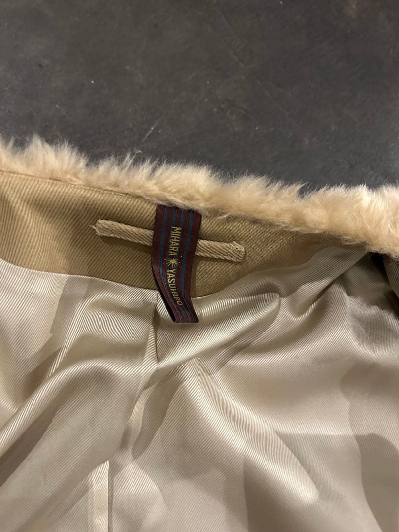 mihara yasuhiroミハラヤスヒロarchiveファー切り替えコート