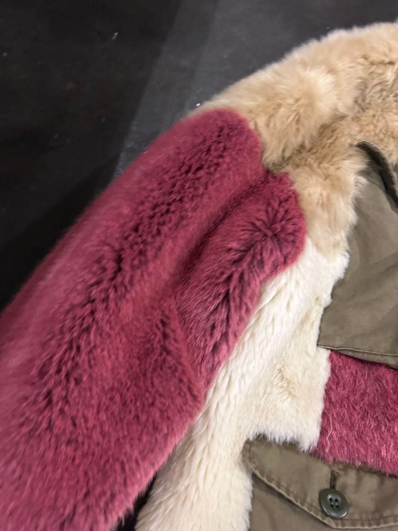 mihara yasuhiroミハラヤスヒロarchiveファー切り替えコート