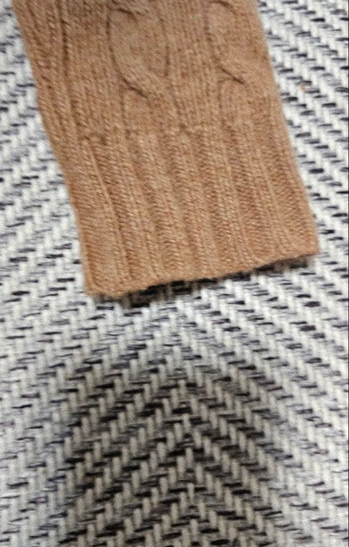 ラルフローレン　ケーブルニット　ポニーロゴ刺繍　カシミヤ混