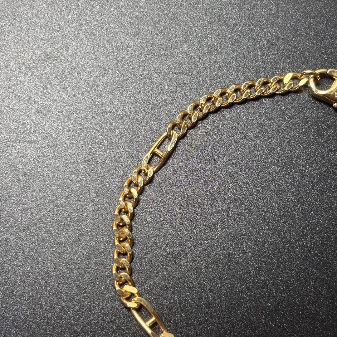 Dior ディオール　ブレスレット　CDロゴ　喜平　ゴールドチェーン