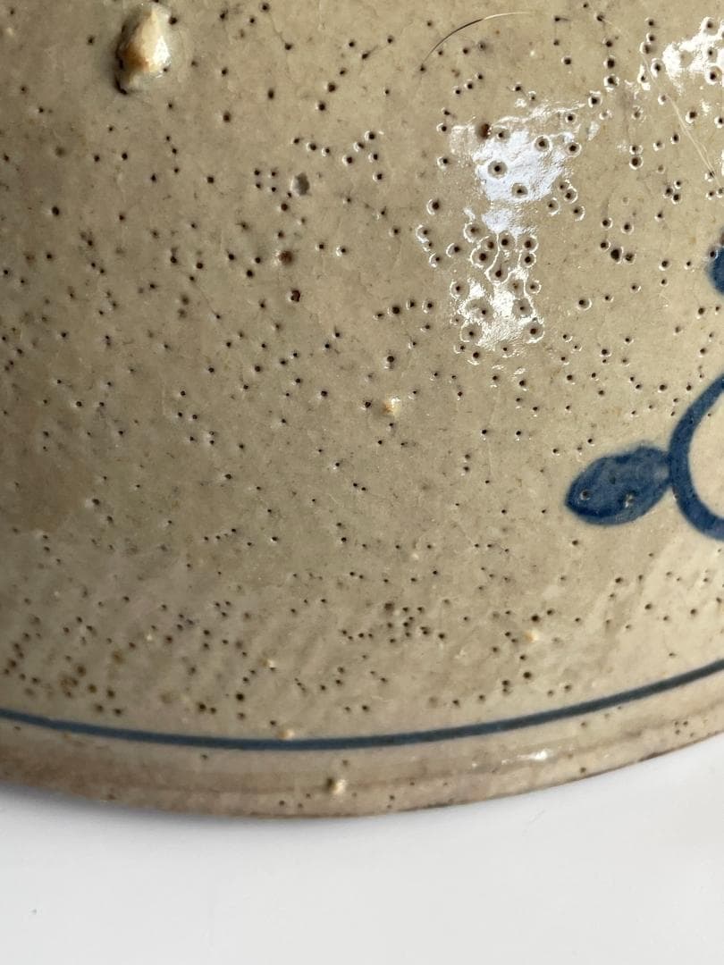 中国 古美術 明末清初 古染付 大鉢 特大 山水図 古玩 景徳鎮 骨董 美品