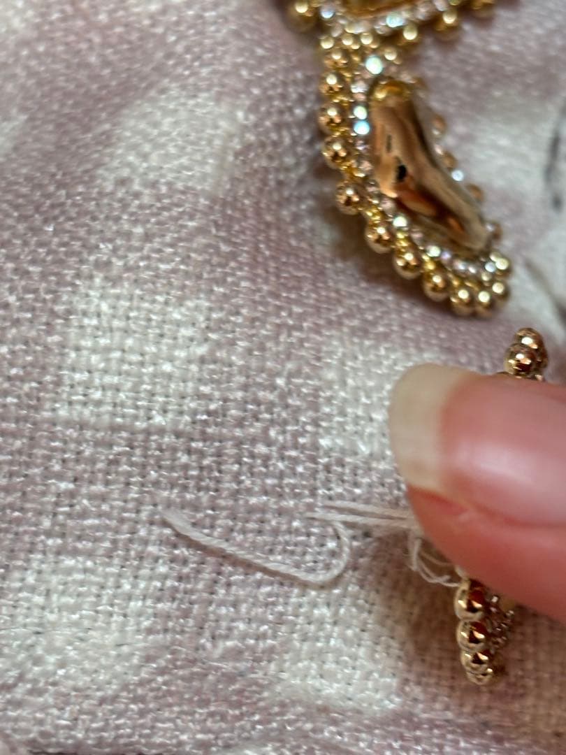 リズリサ はしごリボンギンガムティアードスカパン ピンク　（説明文見てください）