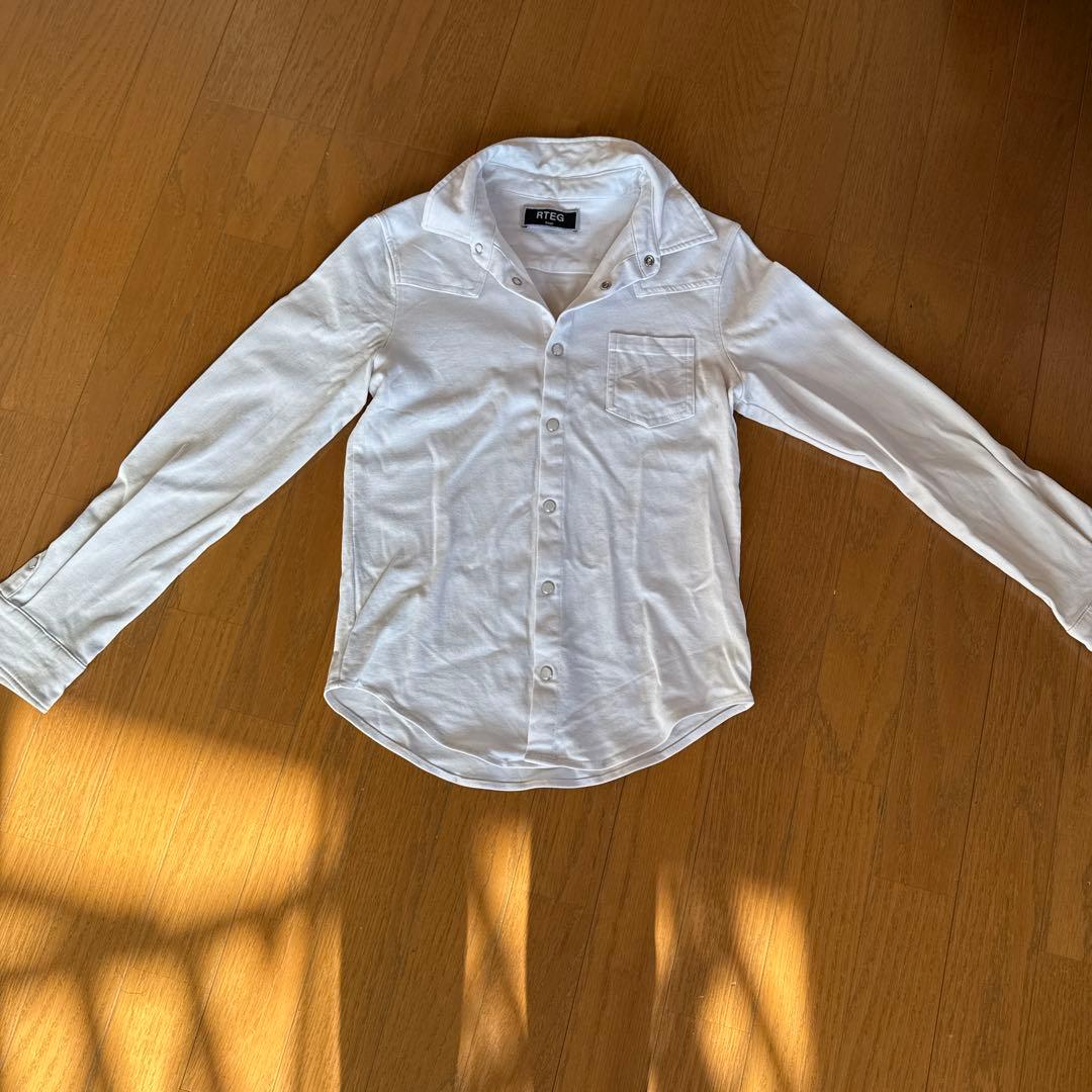 RTEG ホワイト 長袖シャツ S