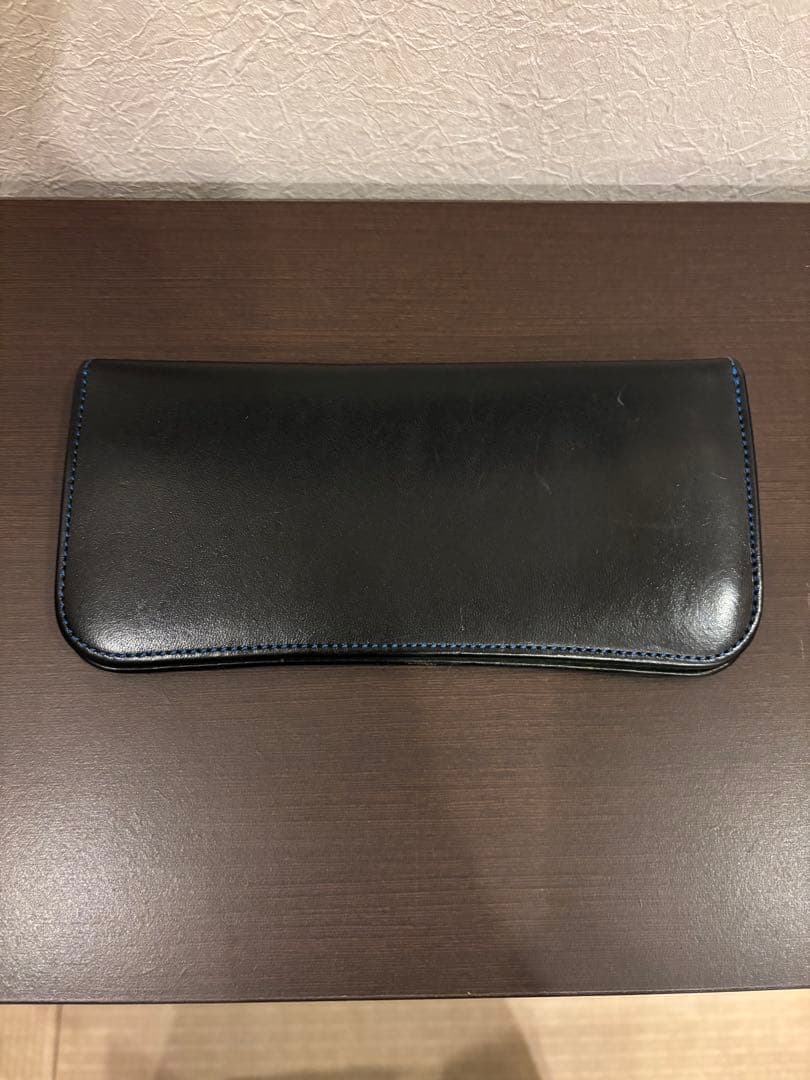 k*t様 美品　WILDSWANS レザー長財布　ネイビー