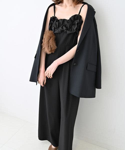 【美品】SLOBE IENA　2024AW　LES FLEURS サロペット