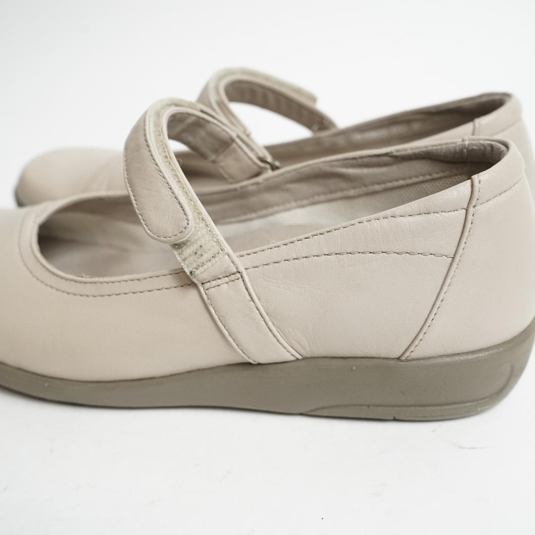 【美品】アシックス ペダラ パンプス ストラップ レザー 23.5cm