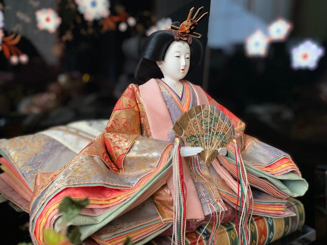 雛人形御道具セット　三段雛　黒漆塗り　京雛　　閲覧用　【絶対購入しないで下さい】