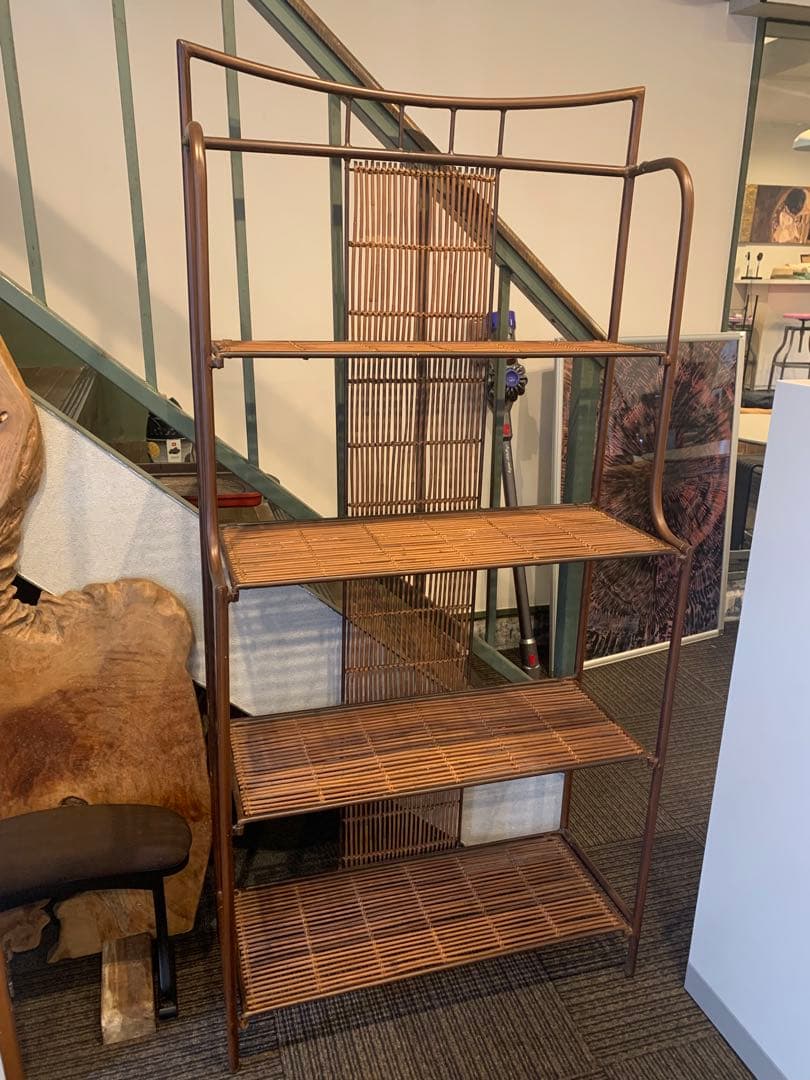 umex様木製ラック フリースタンディングシェルフ