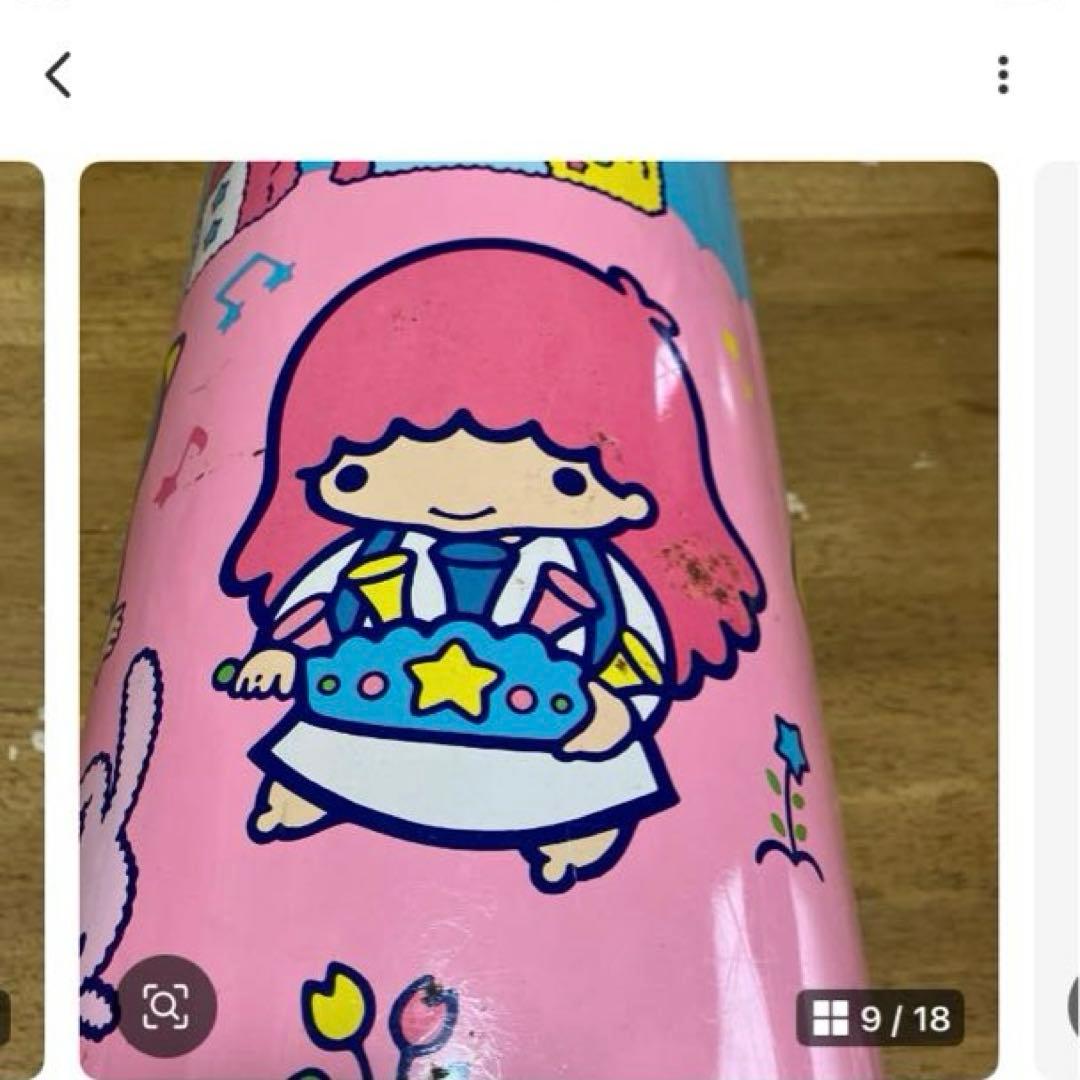 サンリオ　キキララ　（ジャンク品）ゴミ箱　レトロ〜同梱3000円