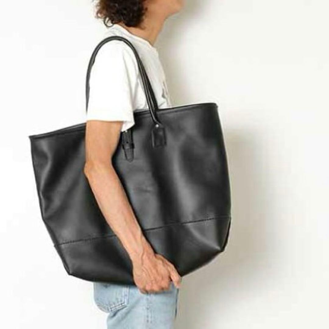 【ヘリテイジレザー】オールレザー トートバッグ/牛革/HINOYA/ブラック